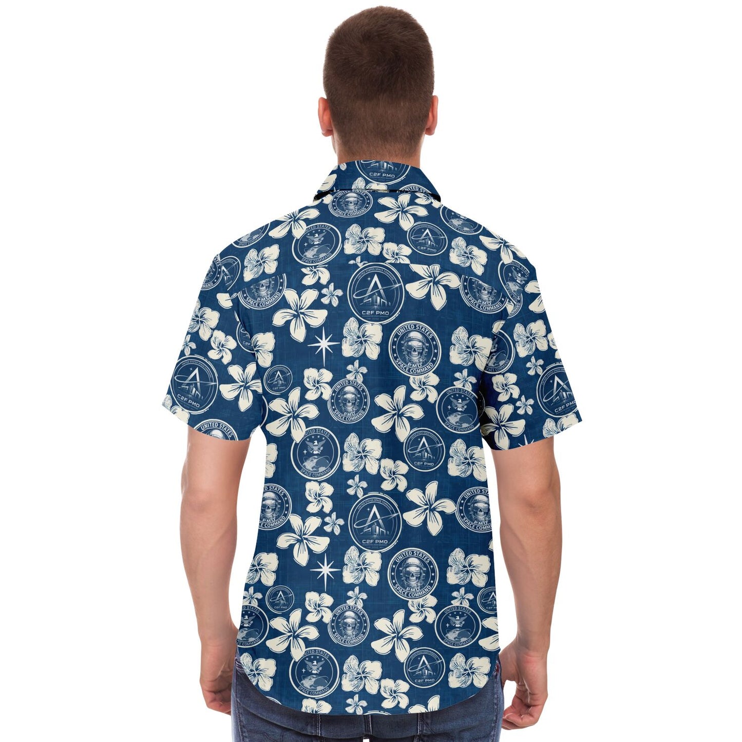 Space Command PMO Aloha Short Sleeve Button Down Shirt