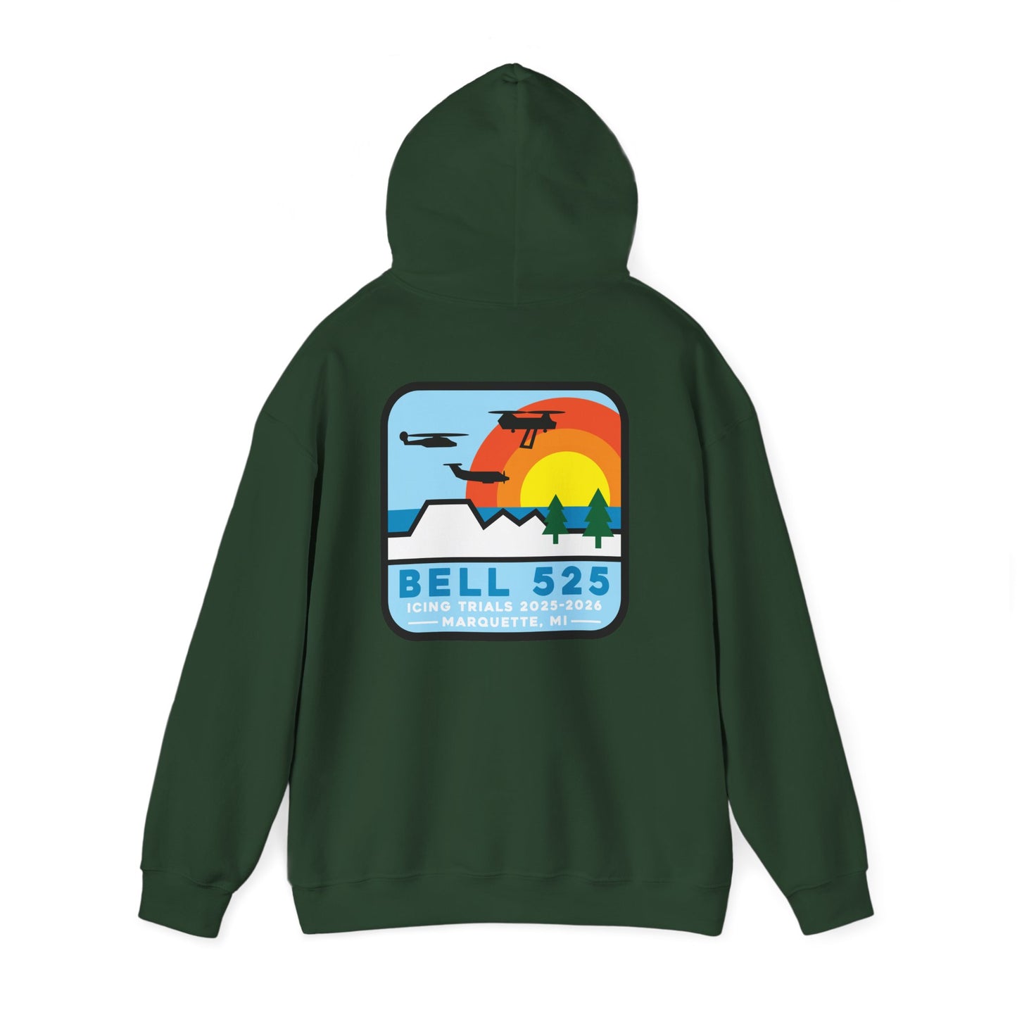 Bell 525 Icing Trials Hoodie - 50/50 Cotton/Poly