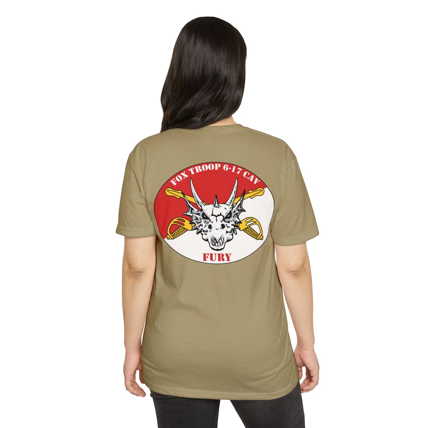 6-17 AIR CAV Fox Troop 60% Cotton 40% Polyester PT CVC Jersey T-Shirt