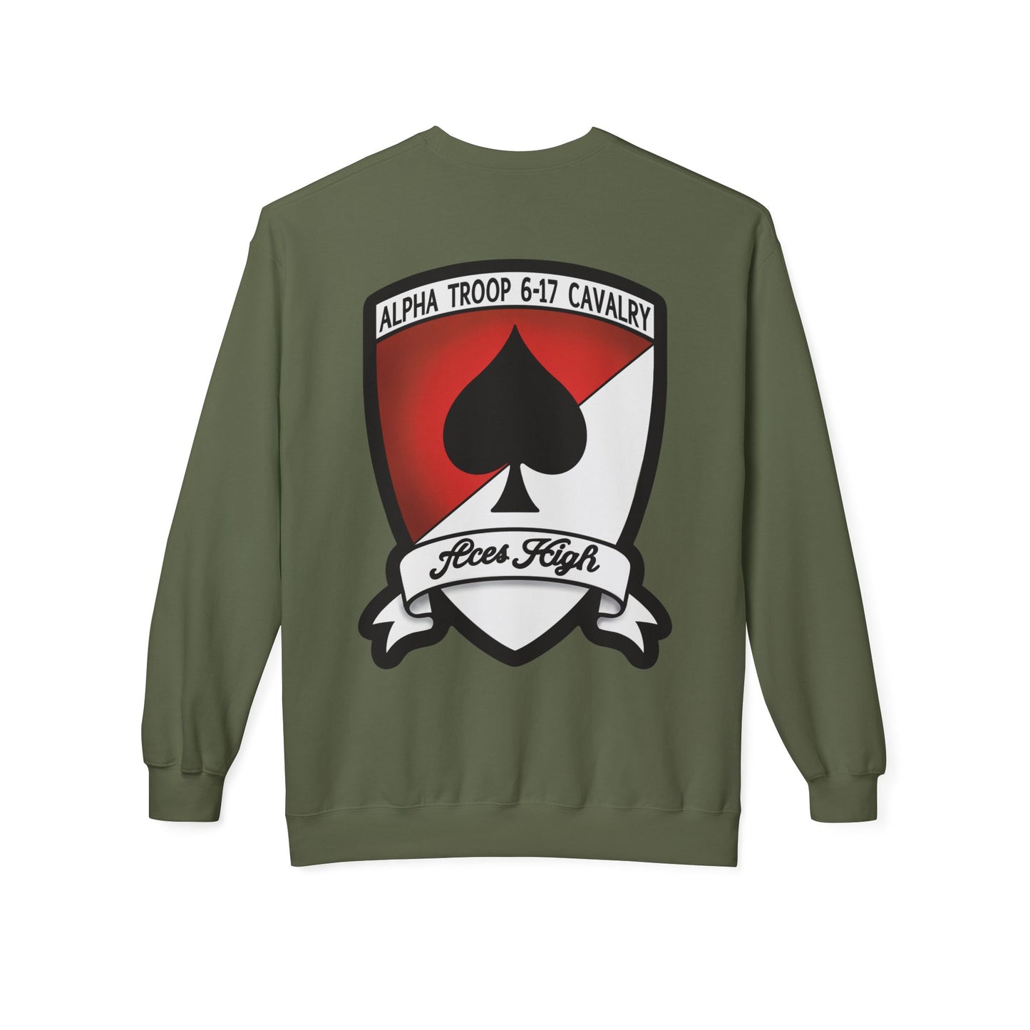 6-17 AIR CAV Alpha Troop Cavalry Crew Neck Sweatshirt