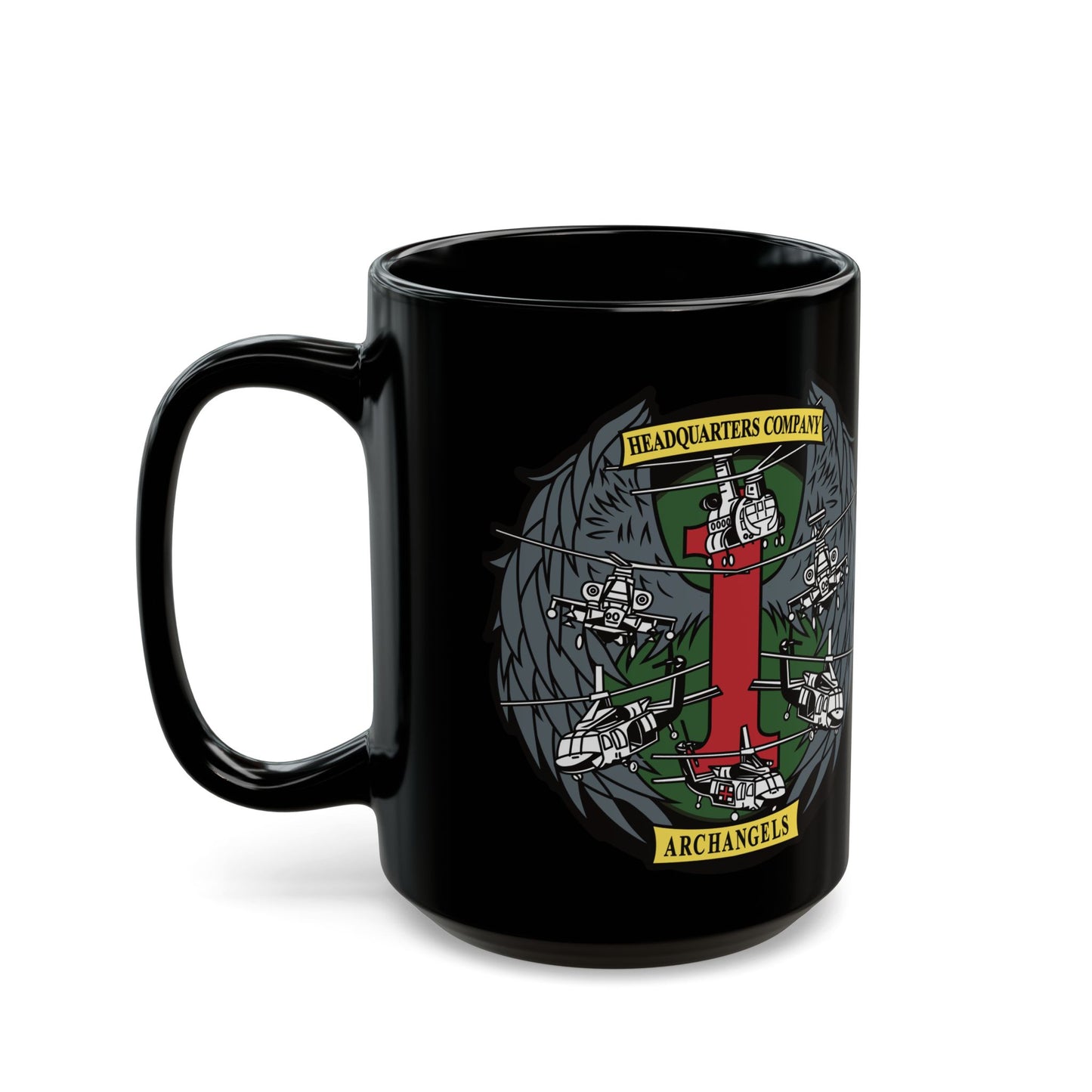 1 CAB HHC Archangels Black Coffee Mug – 11oz/15oz