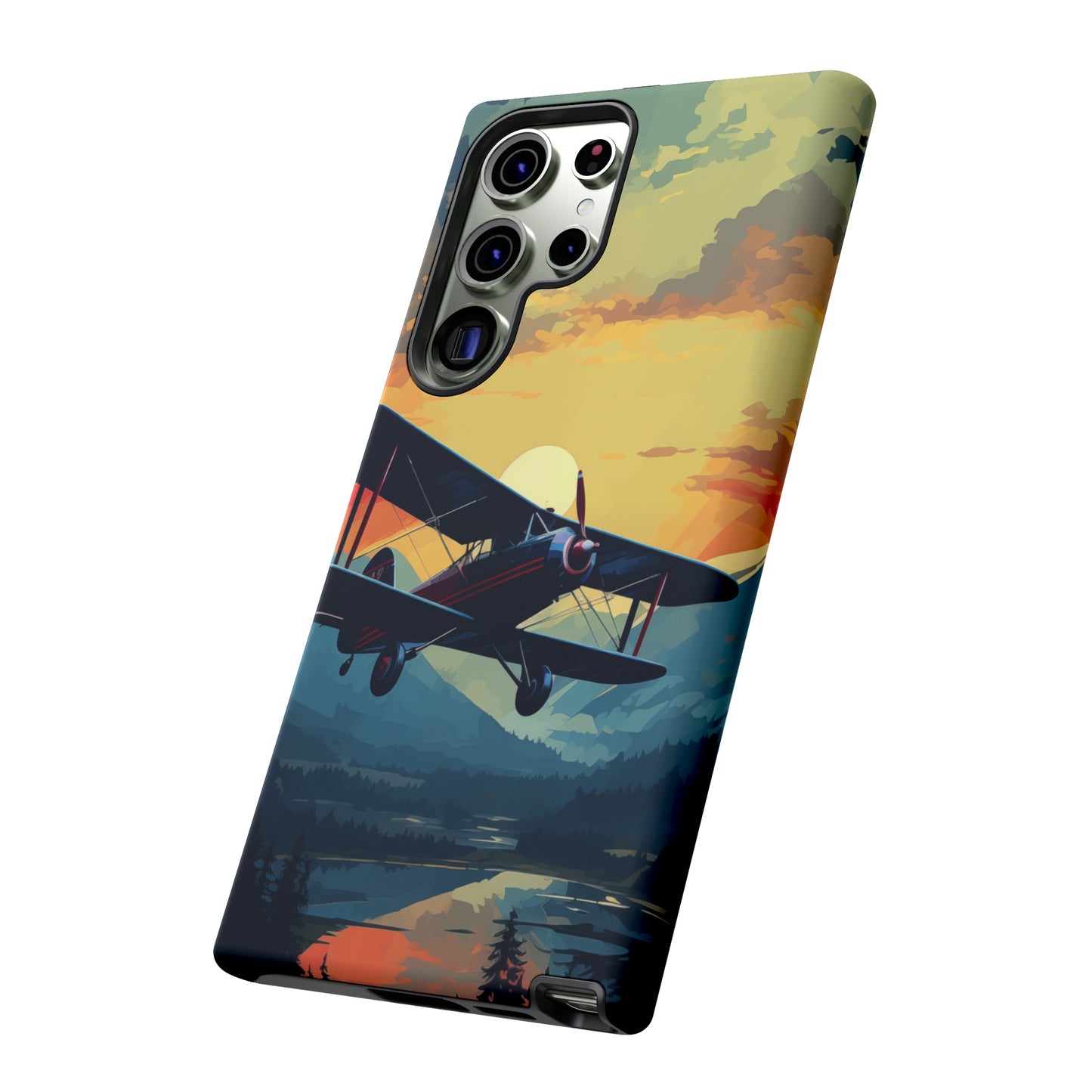 복엽 비행기 터프 폰 케이스