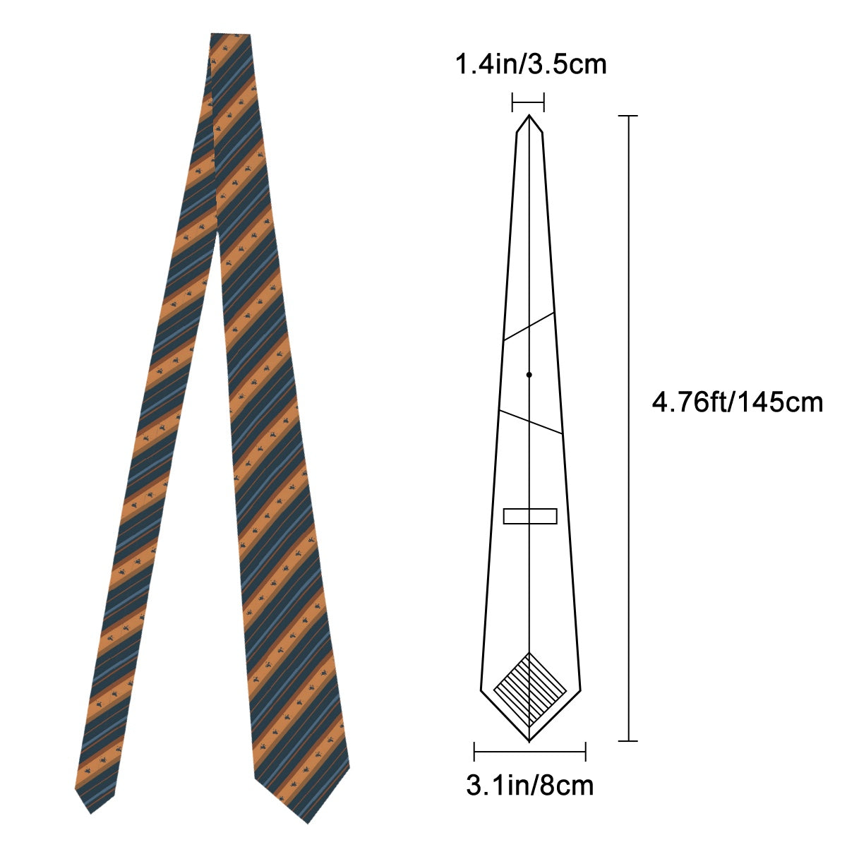 Strike Precision Apache Silk Ties for Men