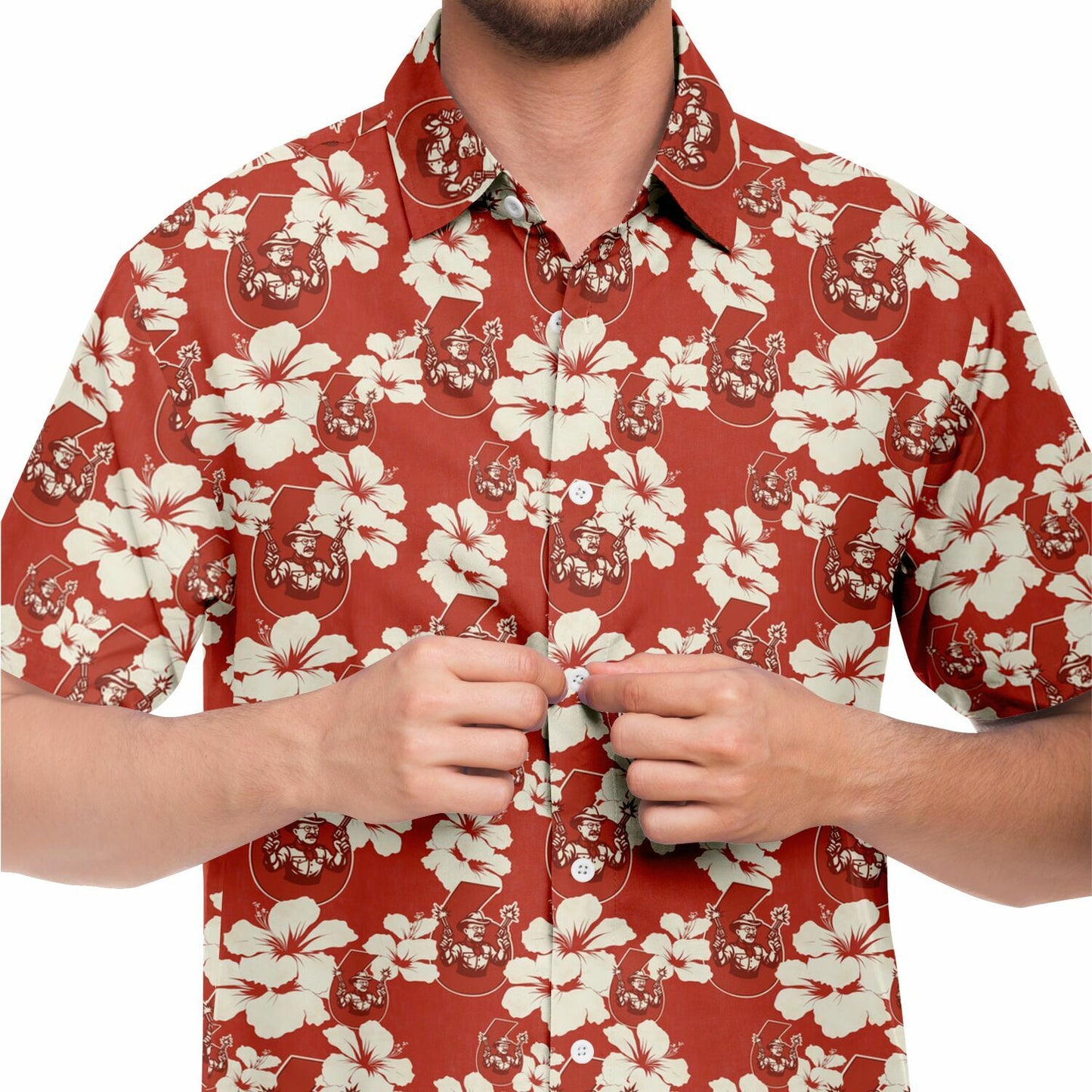 Teddy Roosevelt Short Sleeve Button Down Shirt