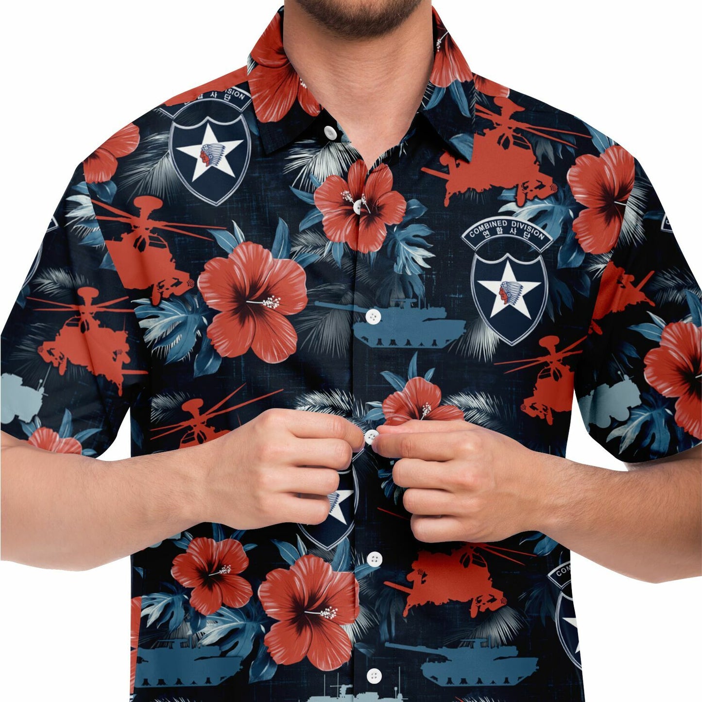 2 ID Aloha Short Sleeve Button Down Shirt