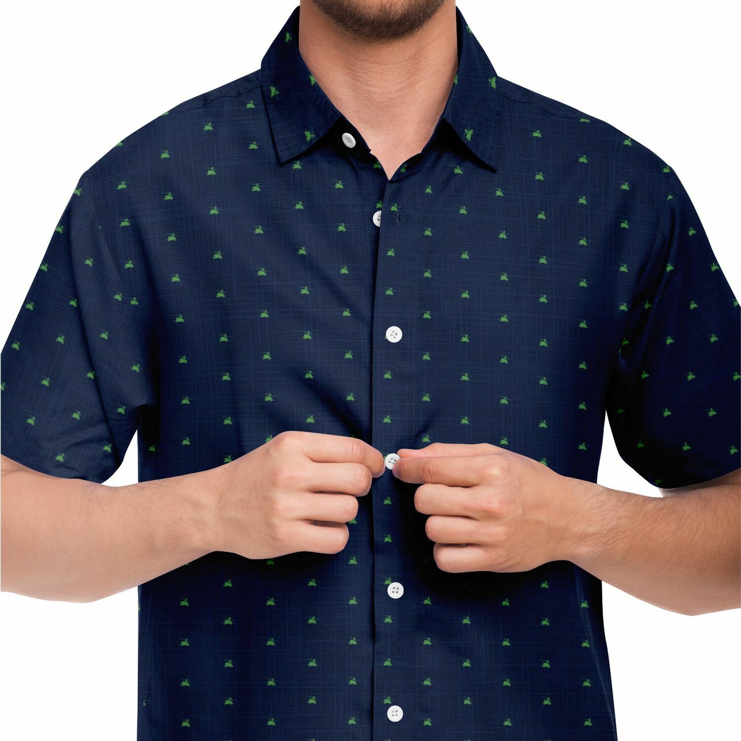 AH-64 Short Sleeve Button Down Business Shirt