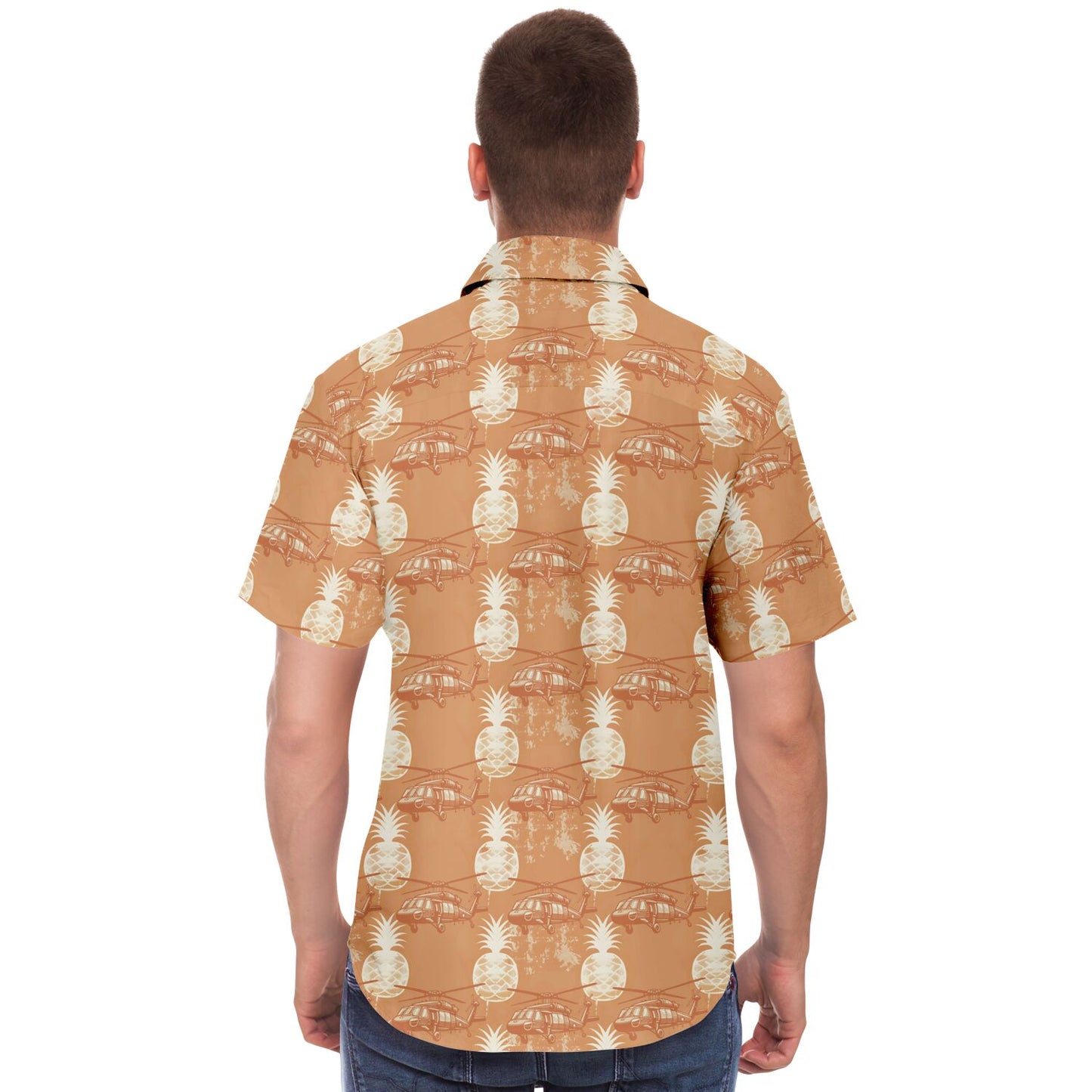 Blackhawk Pineapple Aloha Short Sleeve Button Down Shirt