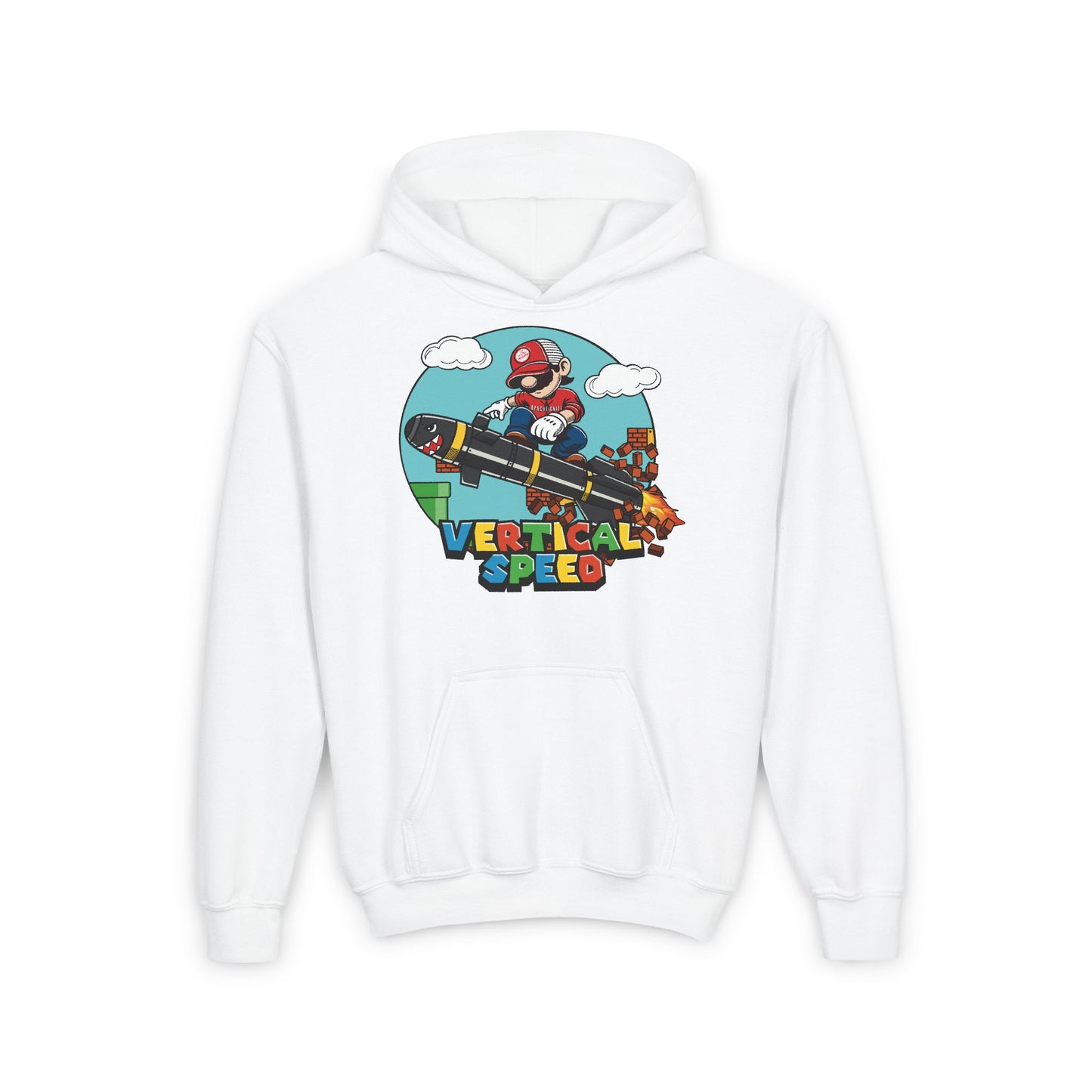 Level Up Vertical Speed Youth Heavy Blend Hooded Sweatshirt