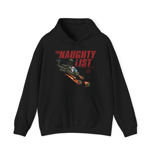 Naughty List: Target Acquired Unisex Heavy Blend Hooded Sweatshirt