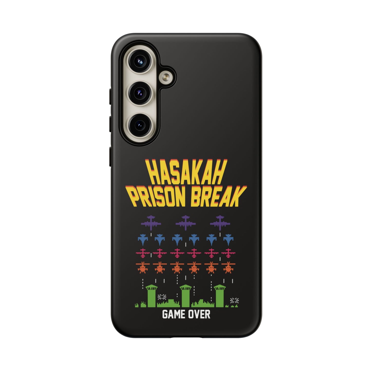 Phone Case — "Hasakah Prison Break" Retro Arcade Game Over Design