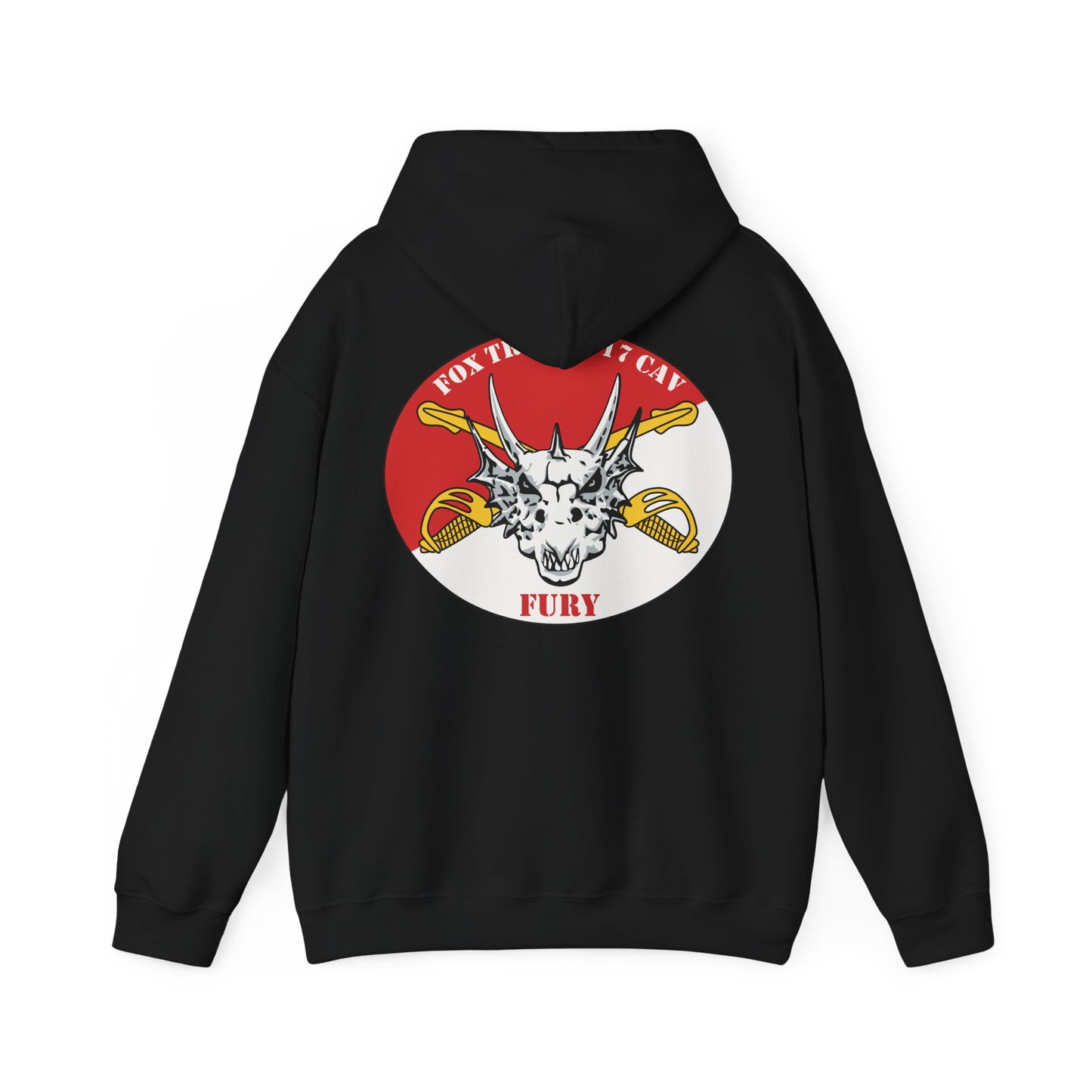 6-17 AIR CAV Fox Troop Heavy Blend Hooded Sweatshirt