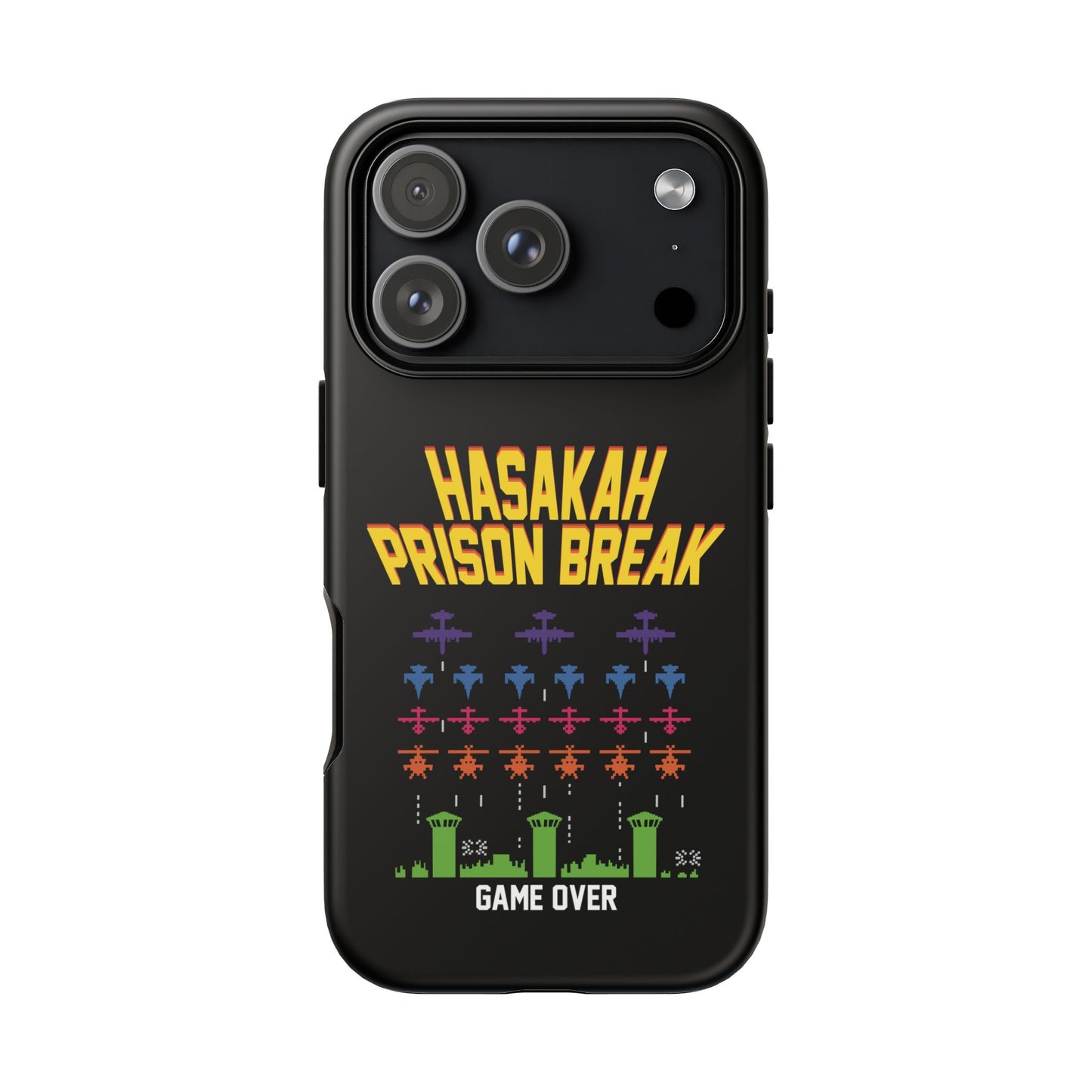 Phone Case — "Hasakah Prison Break" Retro Arcade Game Over Design