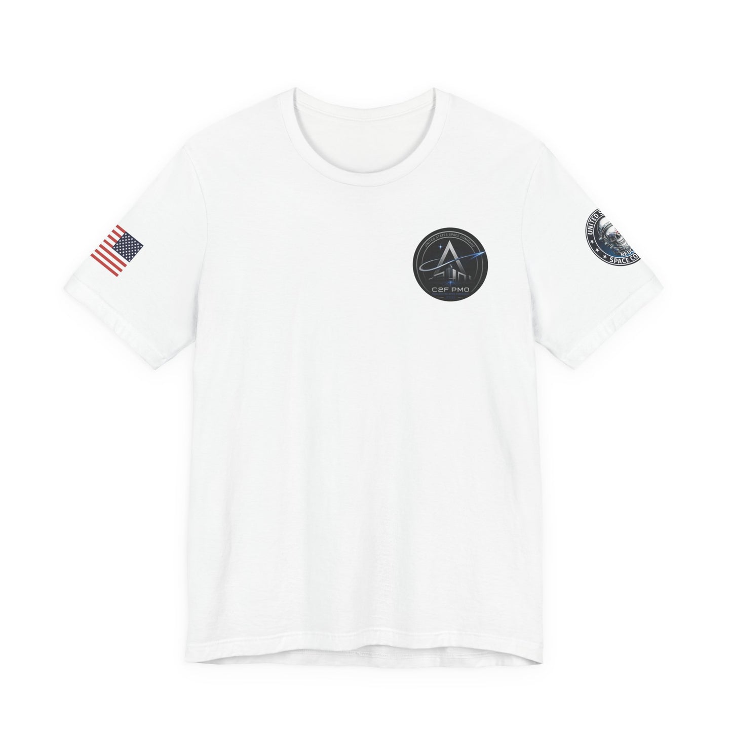 U.S. Space Command Skull Astronaut C2F PMO Logo T-Shirt Accelerating Space Dominance 2032