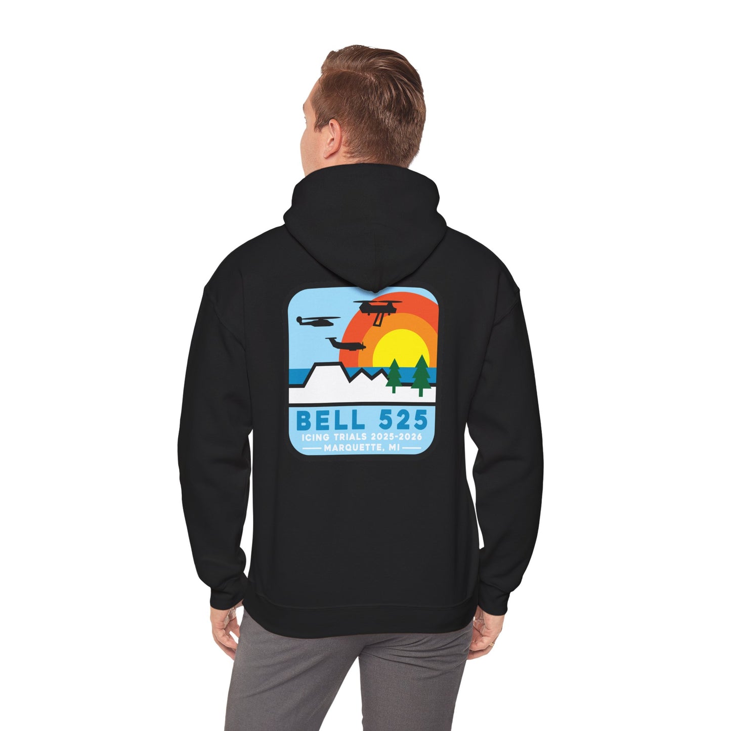 Bell 525 Icing Trials  Hoodie - 50/50 Cotton/Poly