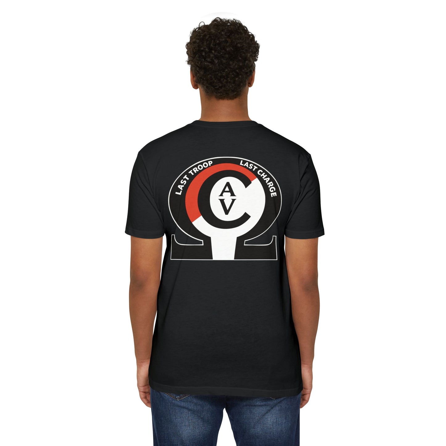 LAST TROOP - LAST CHARGE  6-17 AIR CAV C Troop 60% Cotton 40% Polyester PT CVC Jersey T-Shirt