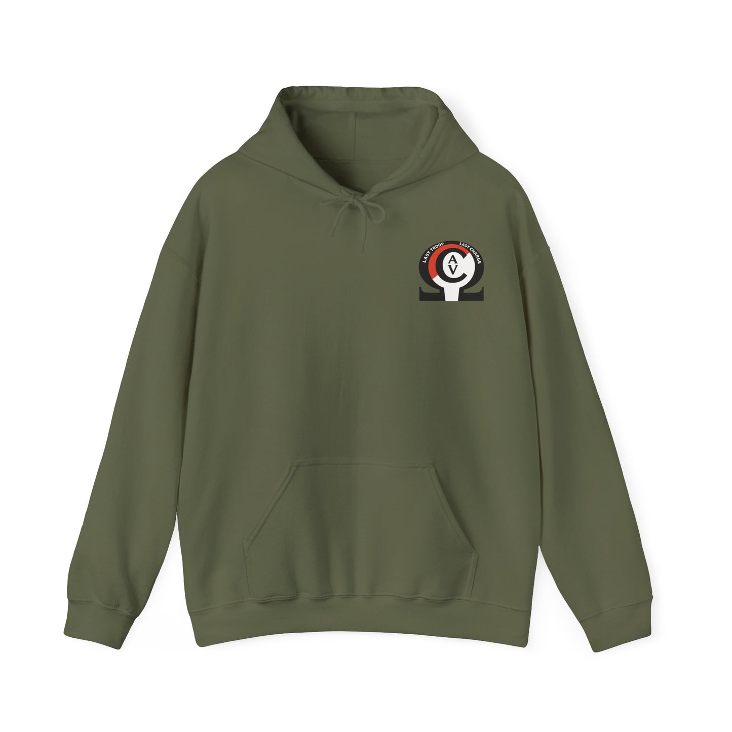 LAST TROOP - LAST CHARGE Sunset 6-17 AIR CAV C Troop Unisex Heavy Blend Hooded Sweatshirt