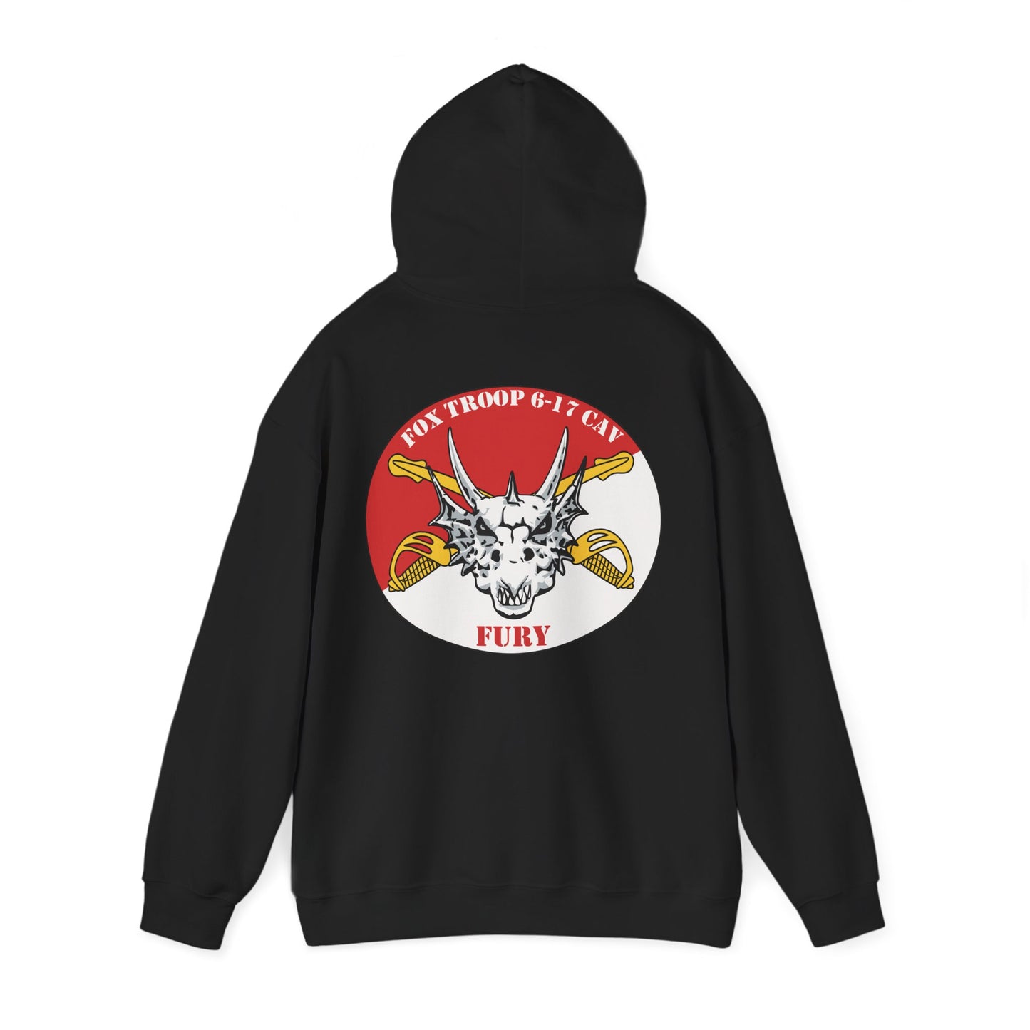 6-17 AIR CAV Fox Troop Heavy Blend Hooded Sweatshirt