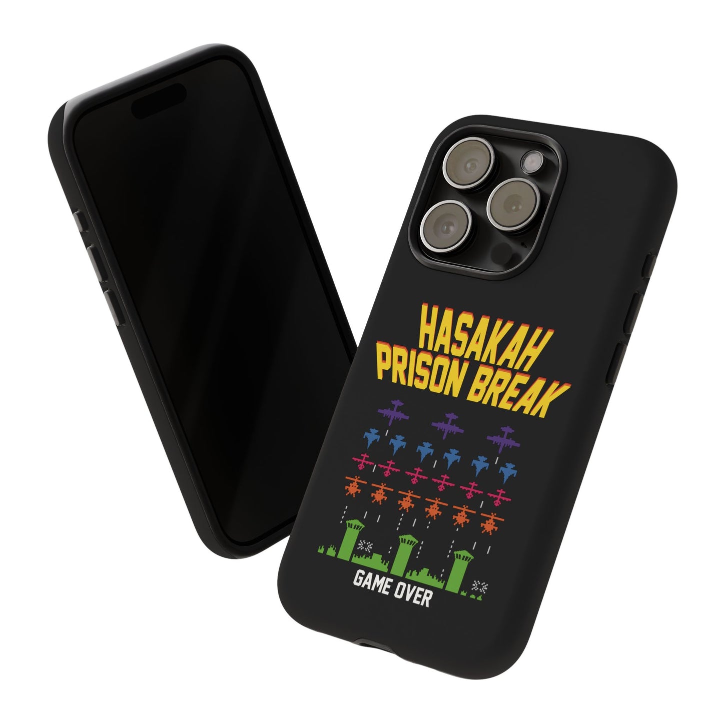 Phone Case — "Hasakah Prison Break" Retro Arcade Game Over Design