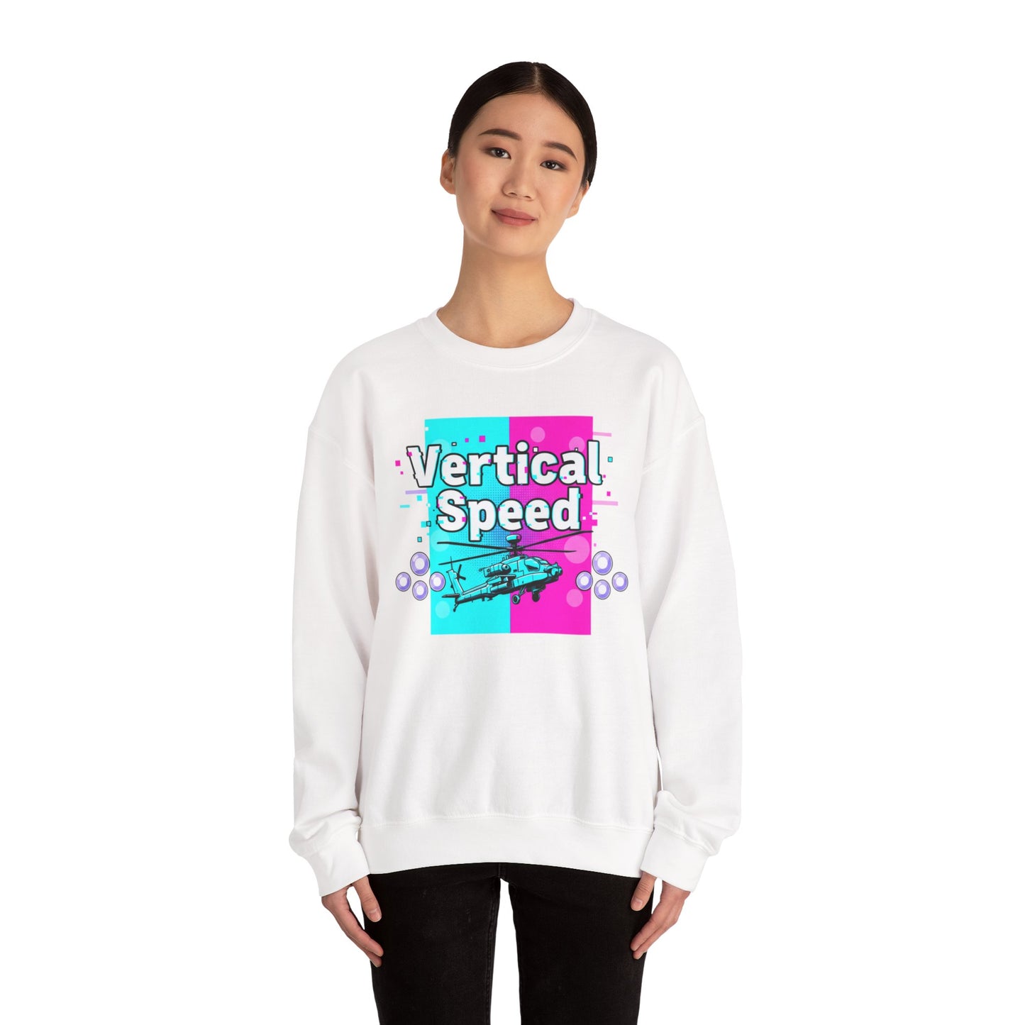 Vertical Speed Sweatshirt | Y2K Retro Tech, pixel aesthetic