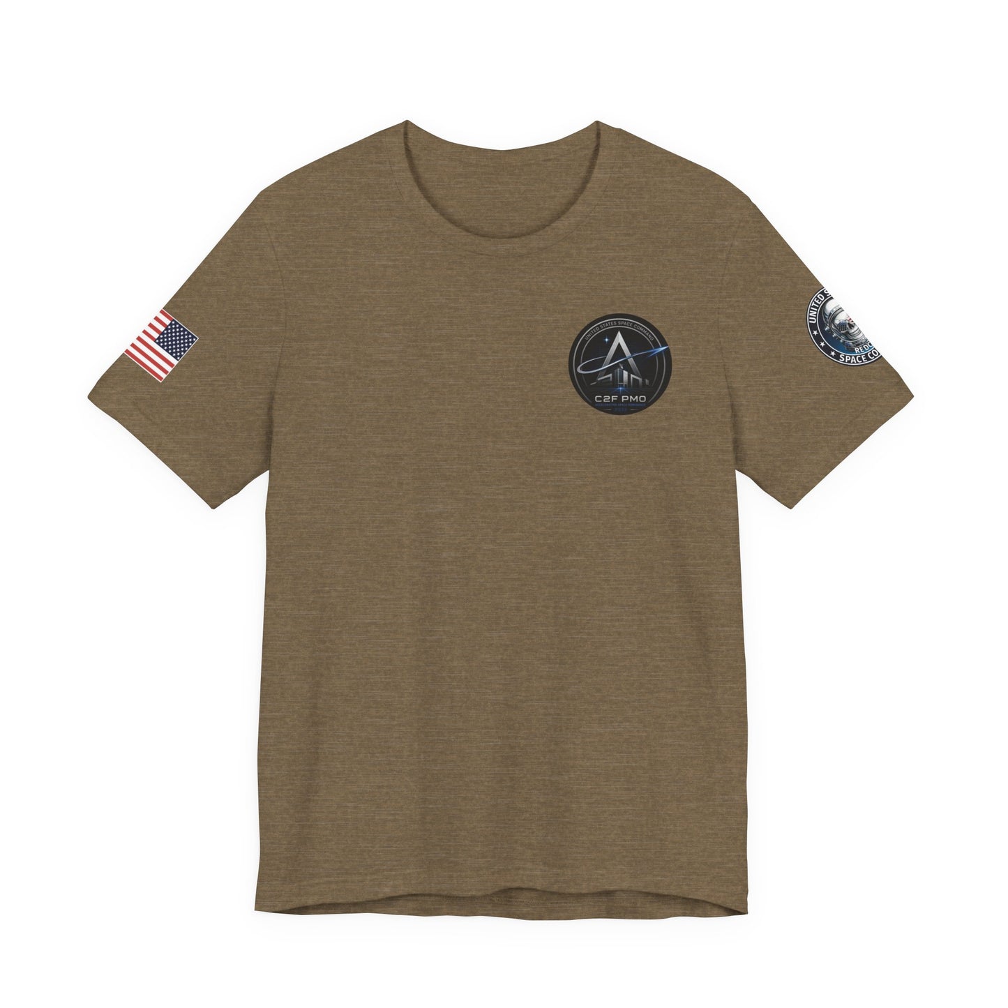 U.S. Space Command Skull Astronaut C2F PMO Logo T-Shirt Accelerating Space Dominance 2032