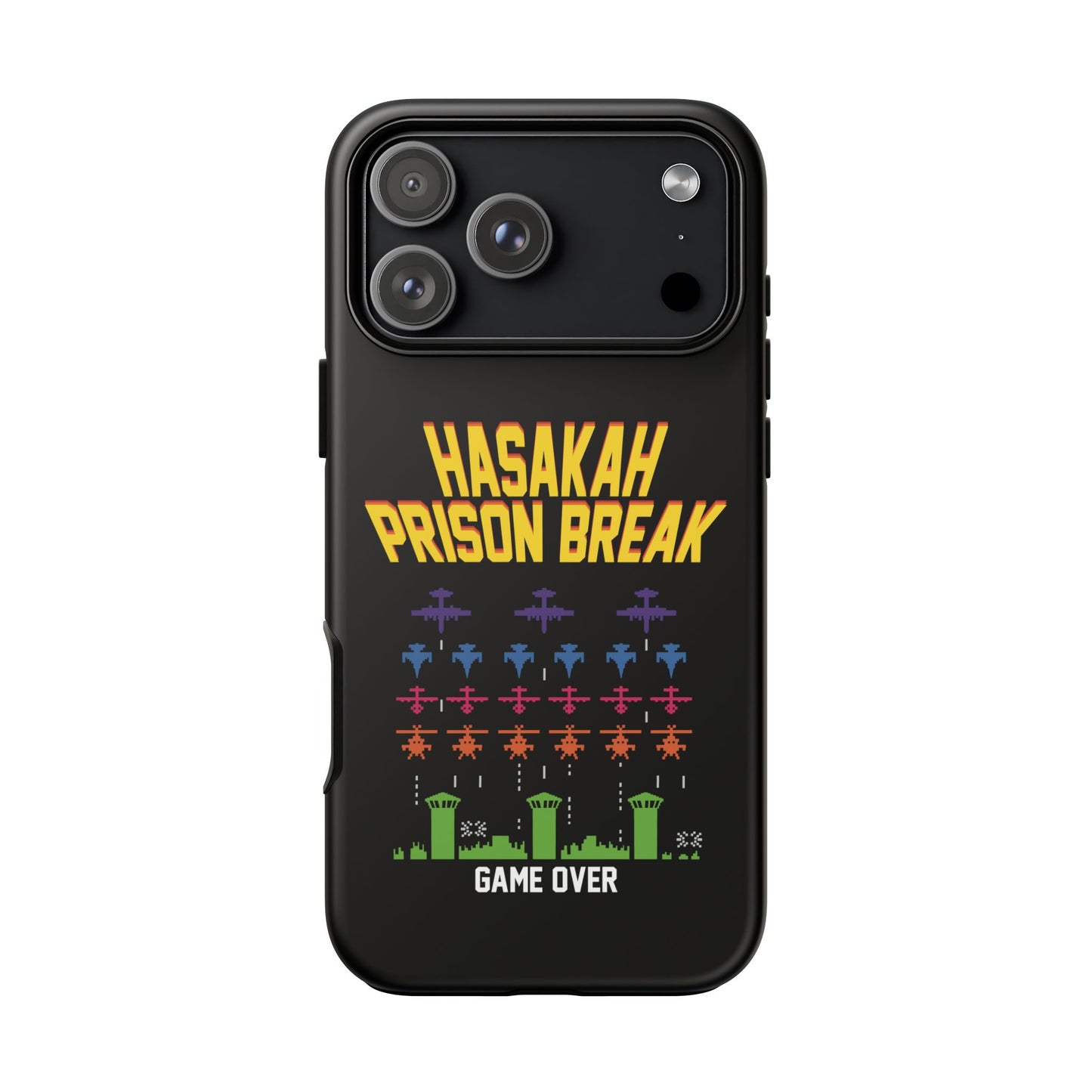 Phone Case — "Hasakah Prison Break" Retro Arcade Game Over Design