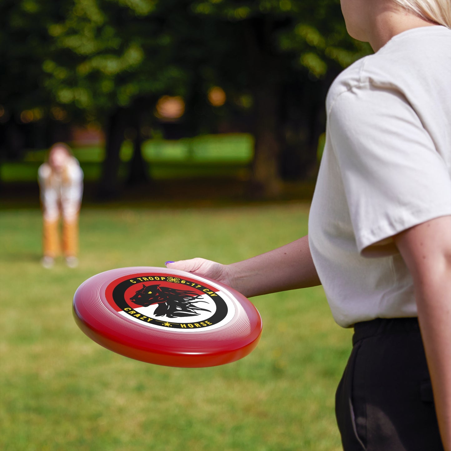 Legacy 6-17 AIR CAV C Troop Crazy Horse Frisbee - Durable Flying Disc