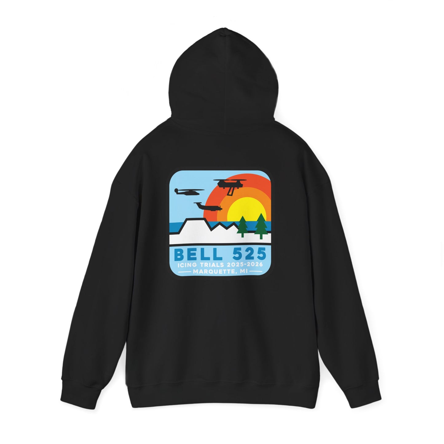 Bell 525 Icing Trials  Hoodie - 50/50 Cotton/Poly