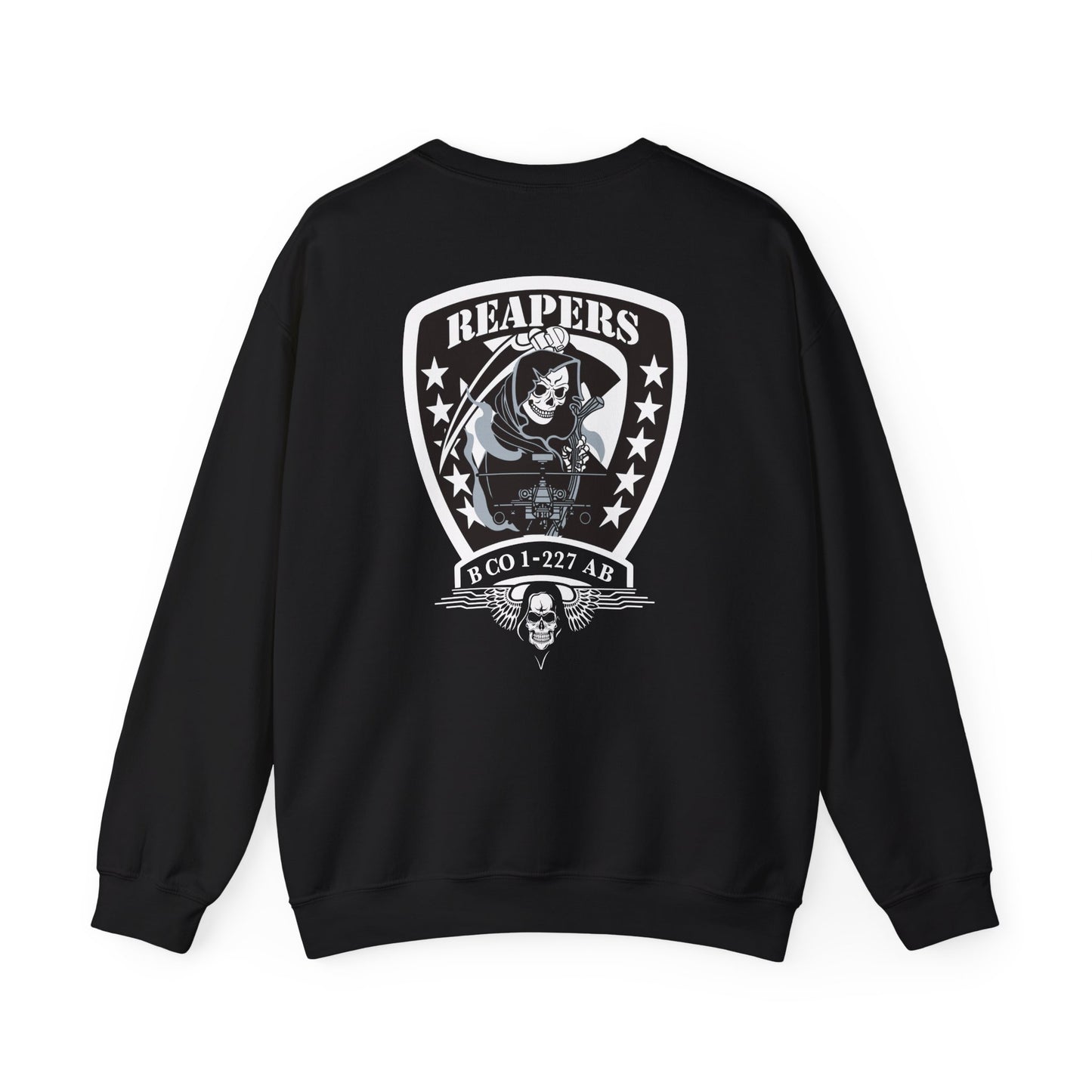 1-227 Reapers White Shield Unisex Heavy Blend Crewneck Sweatshirt