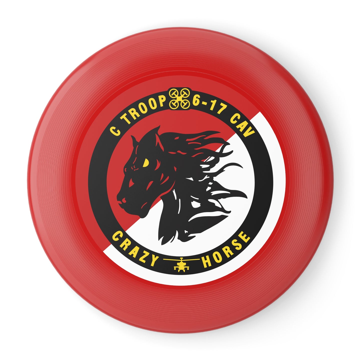 Legacy 6-17 AIR CAV C Troop Crazy Horse Frisbee - Durable Flying Disc