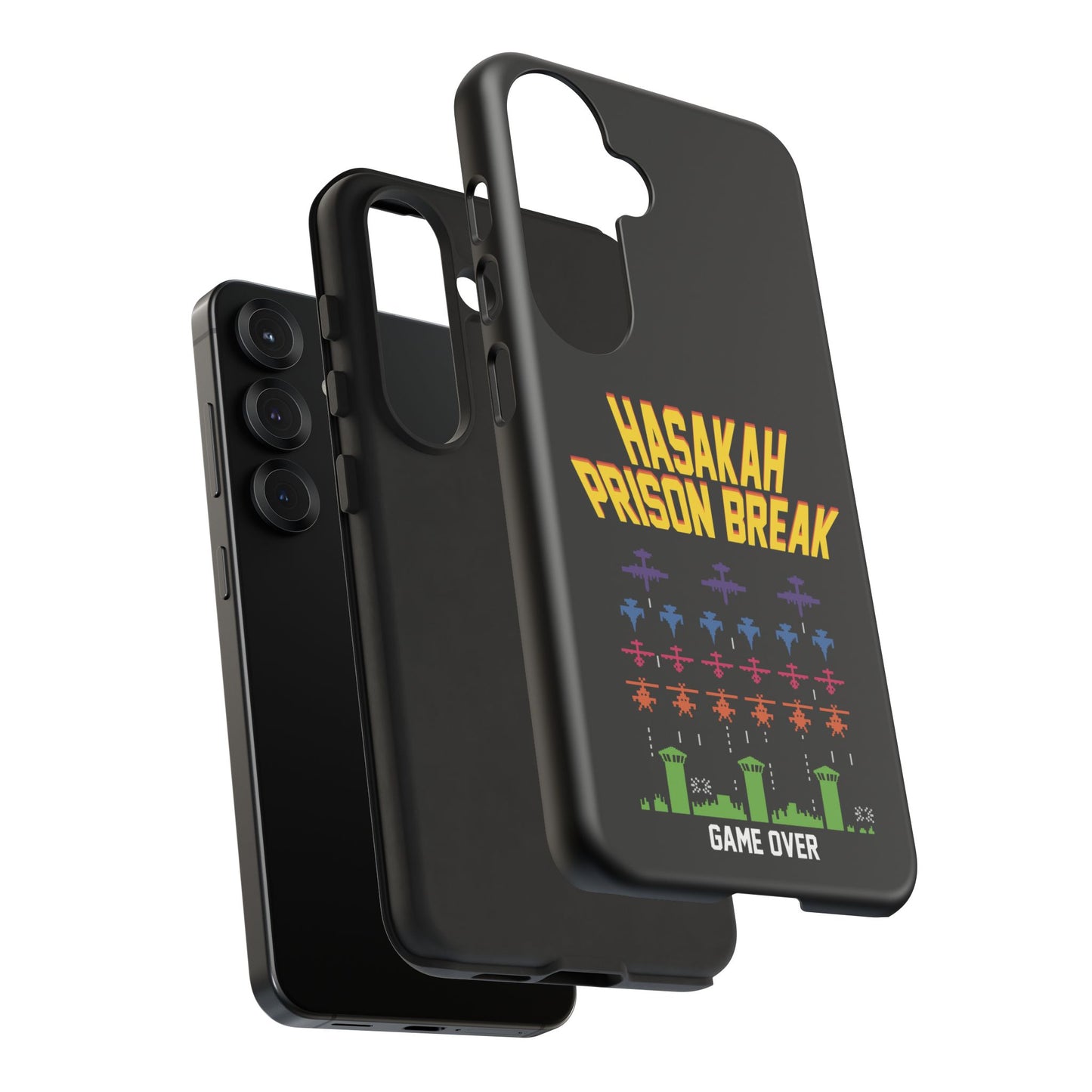 Phone Case — "Hasakah Prison Break" Retro Arcade Game Over Design