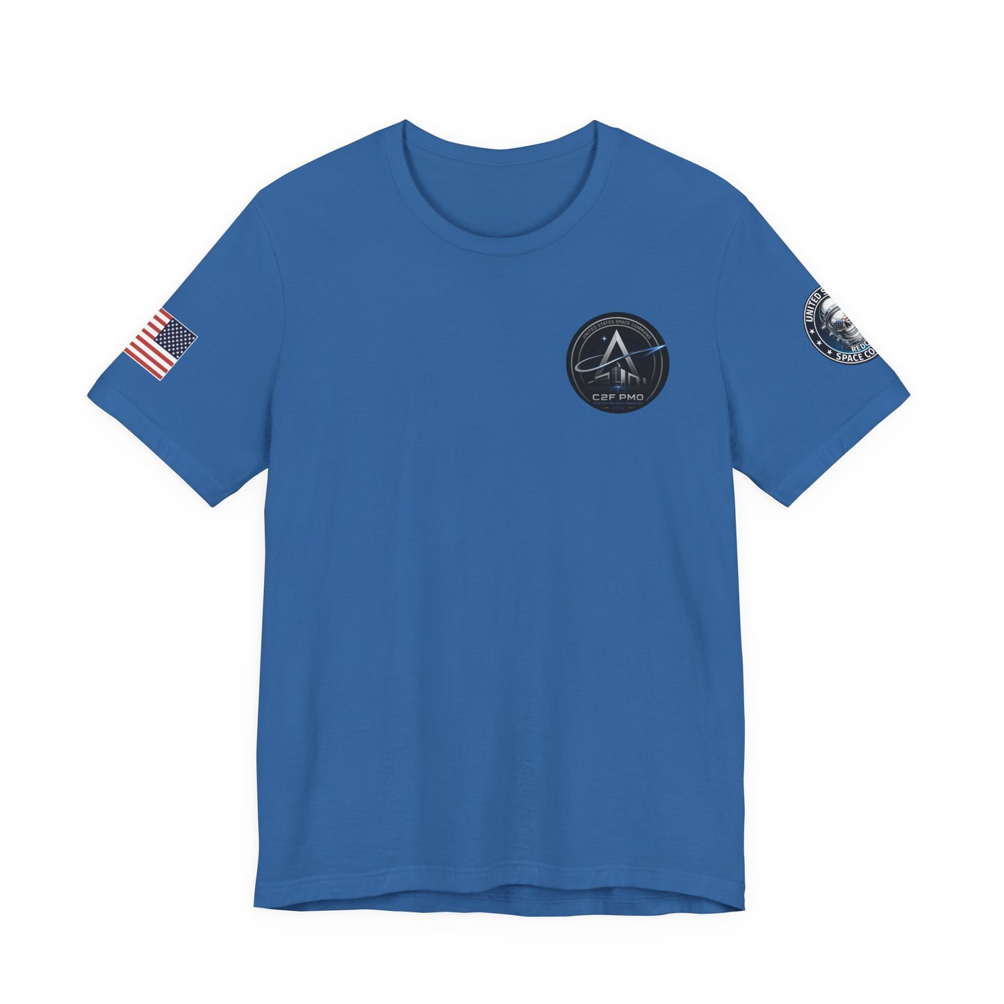 U.S. Space Command Skull Astronaut C2F PMO Logo T-Shirt Accelerating Space Dominance 2032