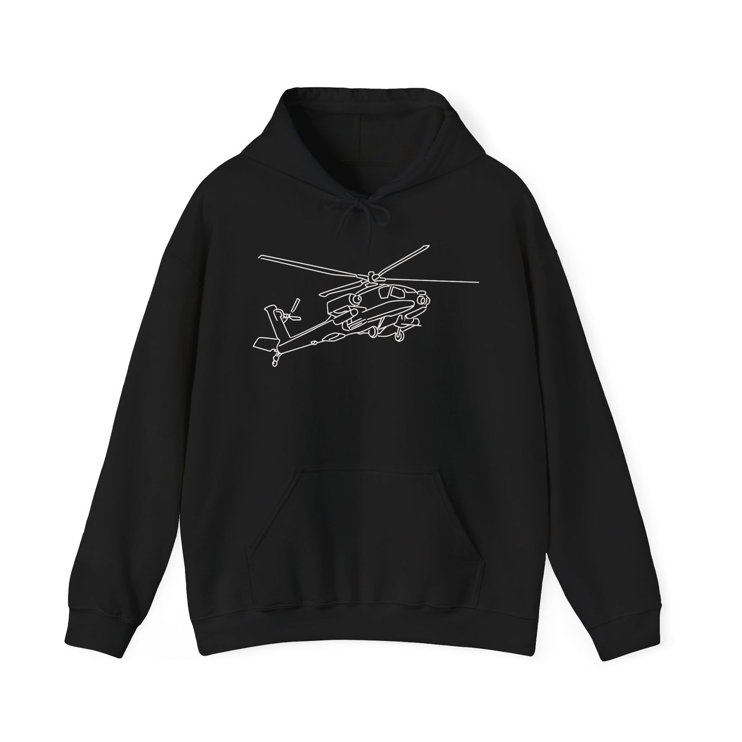 Apache Line Art Heavy Blend Hooded Sweatshirt