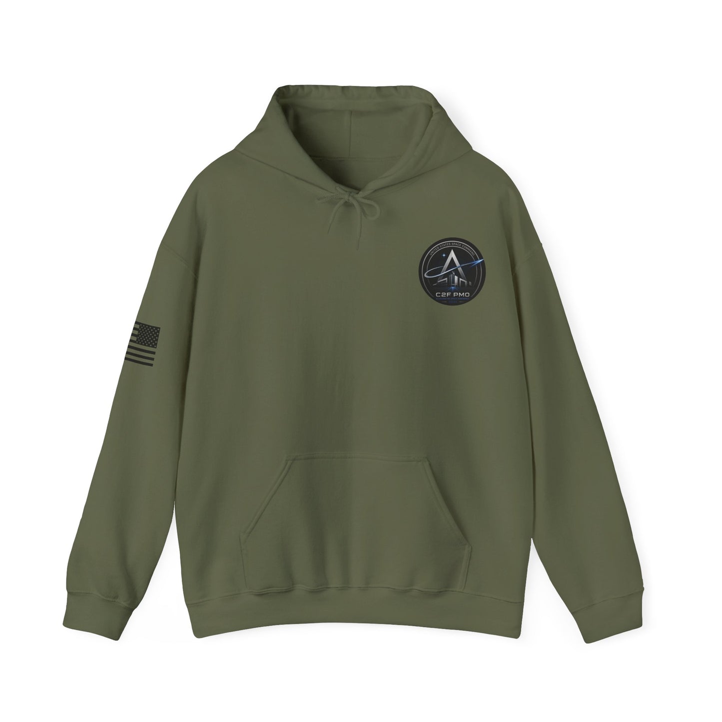 U.S. Space Command C2F PMO Logo Hoodie Accelerating Space Dominance 2032