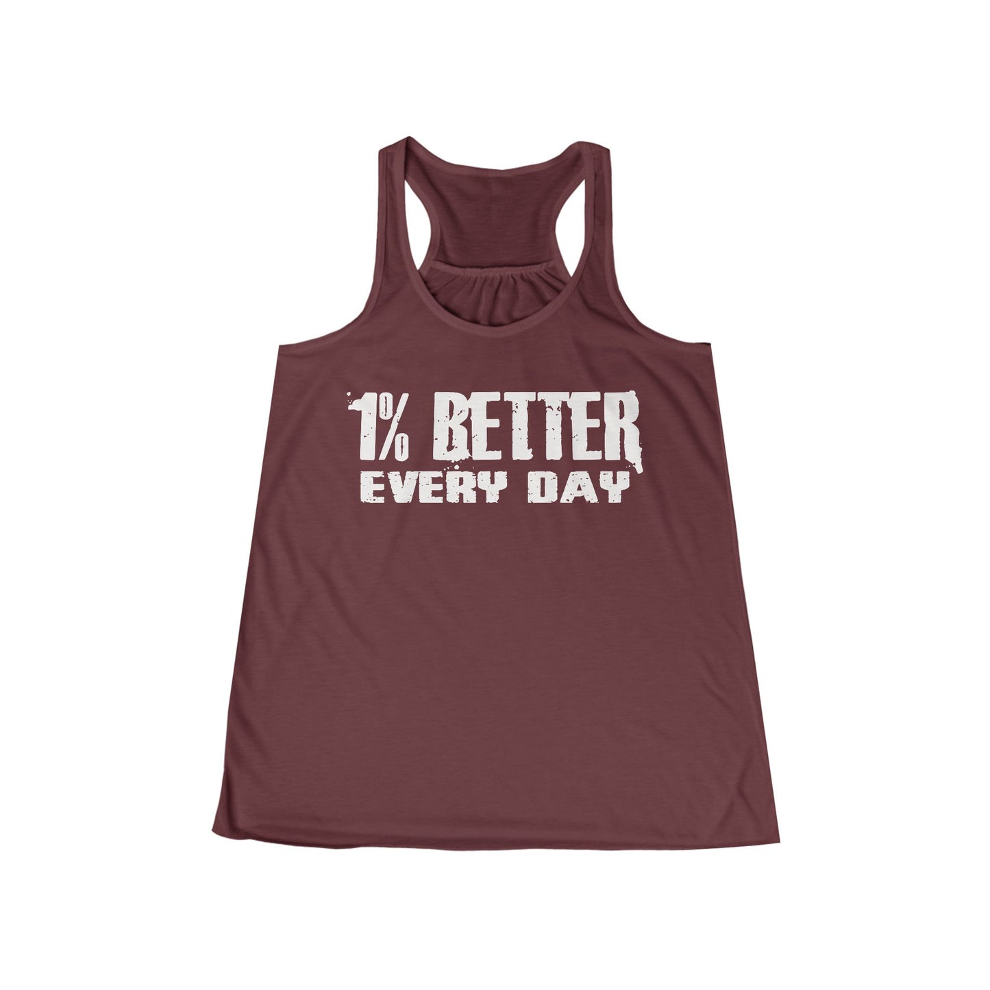 1% Better Every Day Racerback Tank — Women’s Motivational Workout Tank Top