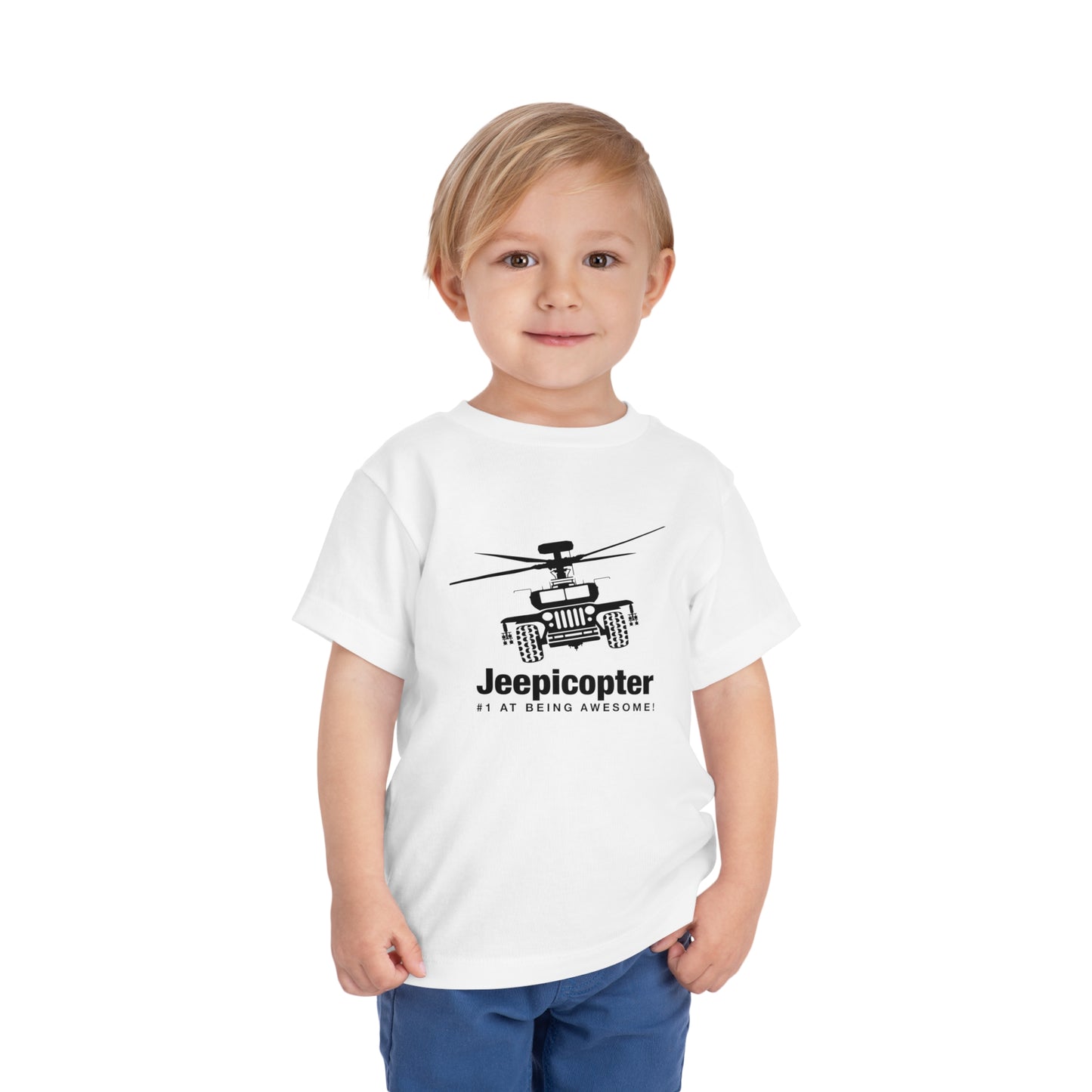 Jeepicopter Toddler Short Sleeve Tee