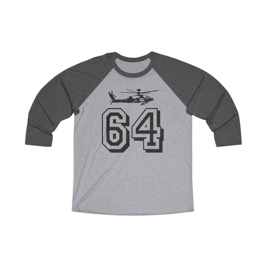 Team Apache Tri-Blend 3\4 Raglan Tee