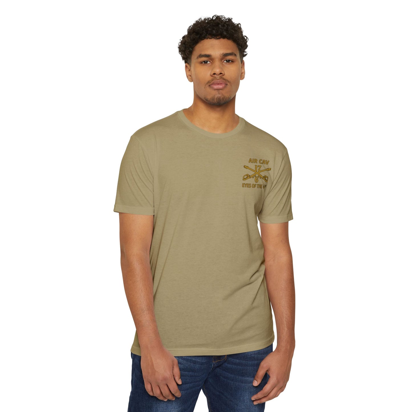 6-17 AIR CAV Alpha Troop 60% Cotton 40% Polyester PT CVC Jersey T-Shirt