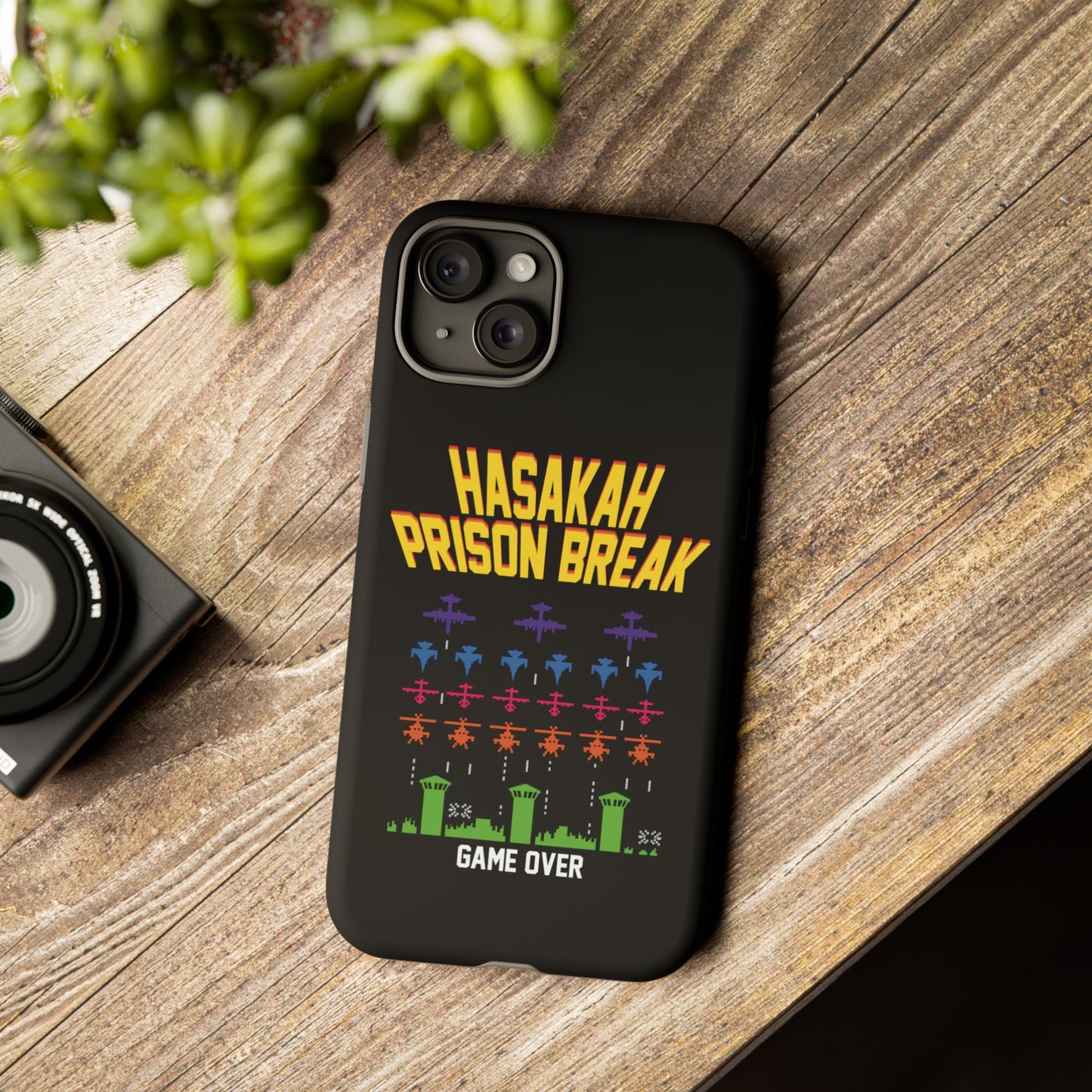 Phone Case — "Hasakah Prison Break" Retro Arcade Game Over Design