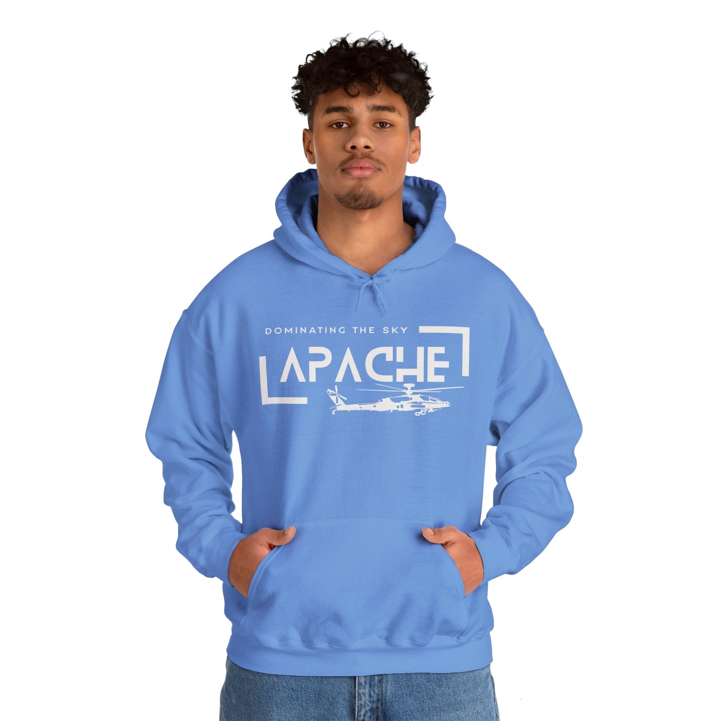 Apache Helicopter - Dominating the Sky Unisex Heavy Blend Hooded Sweatshirt