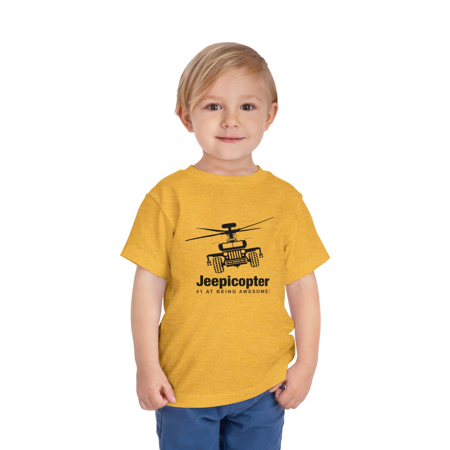 Jeepicopter Toddler Short Sleeve Tee