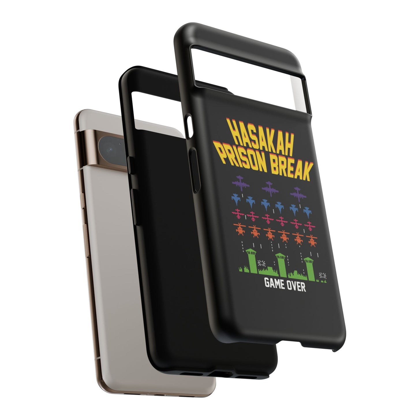 Phone Case — "Hasakah Prison Break" Retro Arcade Game Over Design