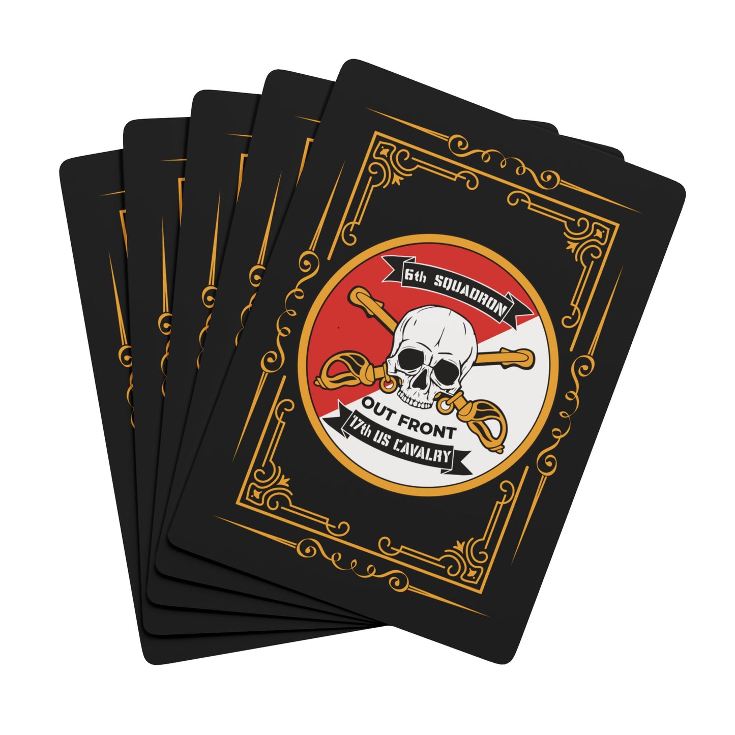 6-17 AIR CAV Poker Playing Cards OUT FRONT!