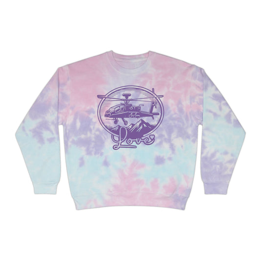 Heli-Hearted Apache Tie-Dye Sweatshirt