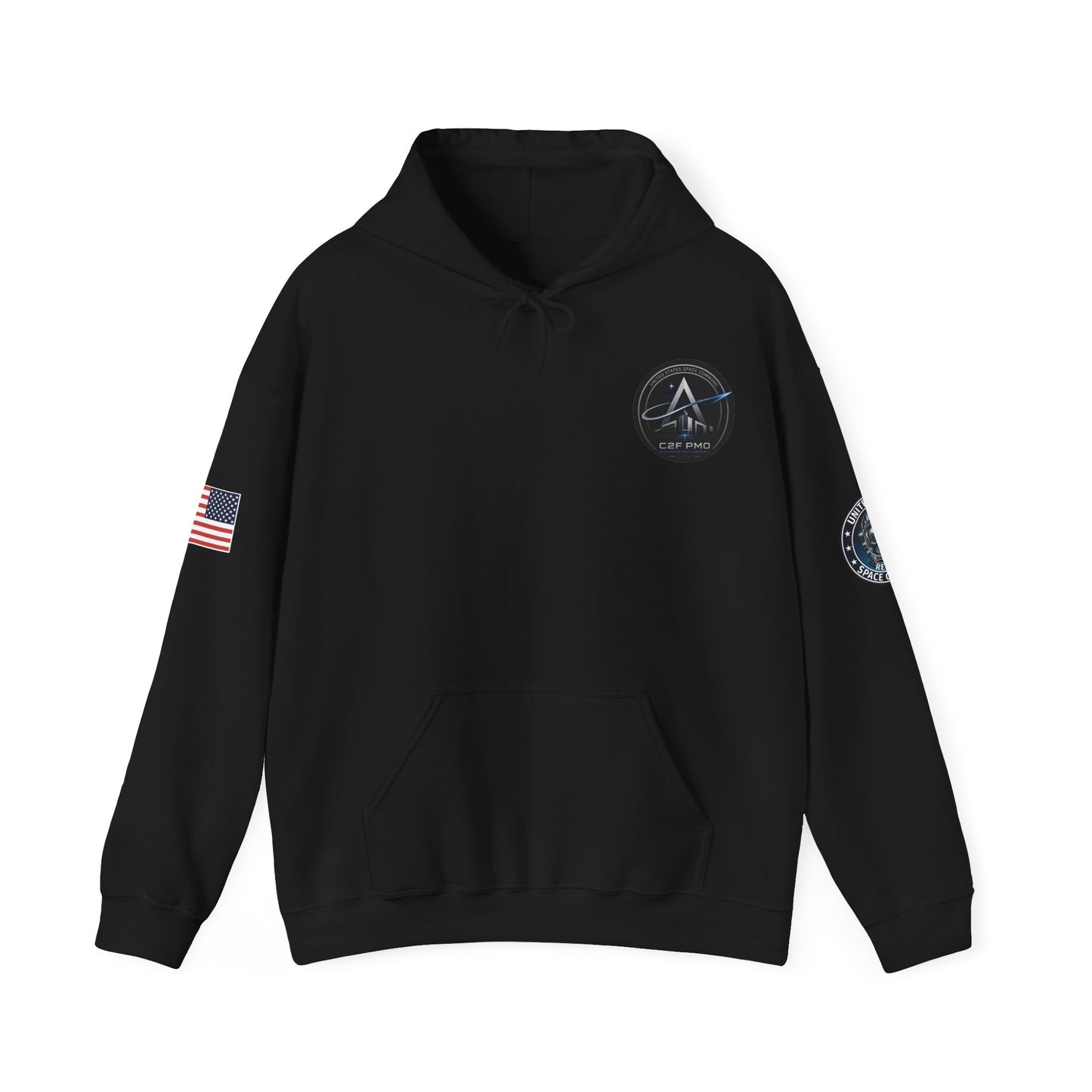 U.S. Space Command Skull Astronaut C2F PMO Logo Hoodie Accelerating Space Dominance 2032