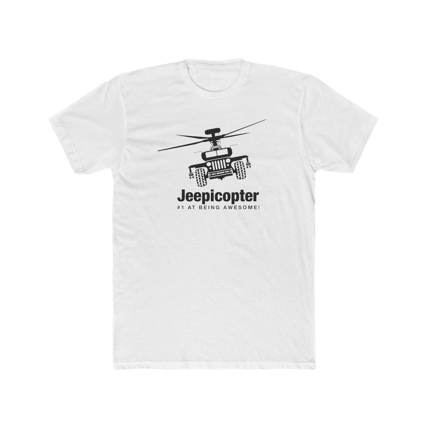 Jeepicopter 100% Cotton Crew Tee