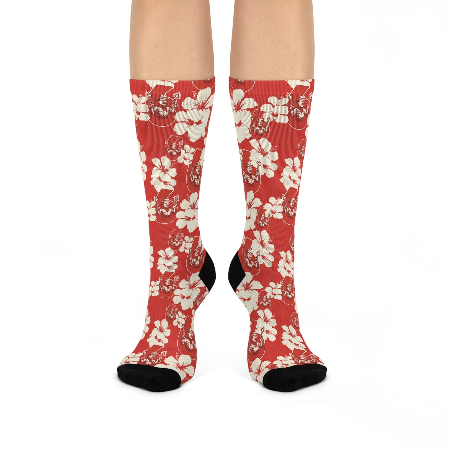 Teddy Roosevelt Aloha Cushioned Crew Socks