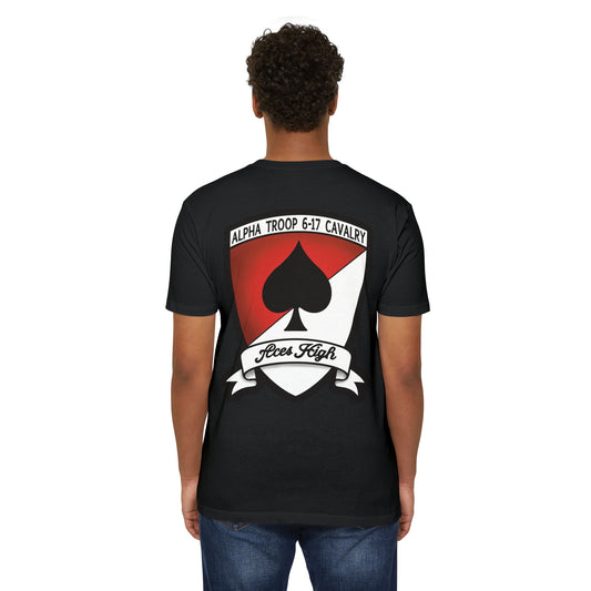 6-17 AIR CAV Alpha Troop Colorado Flag  60% Cotton 40% Polyester PT CVC Jersey T-Shirt