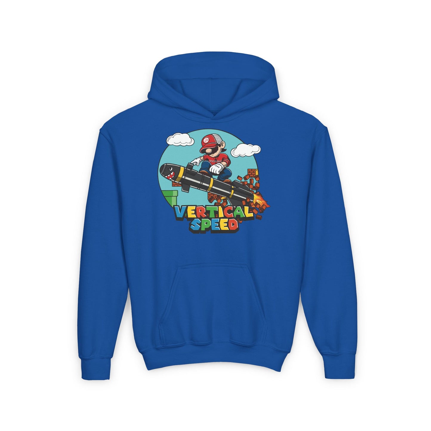 Level Up Vertical Speed Youth Heavy Blend Hooded Sweatshirt