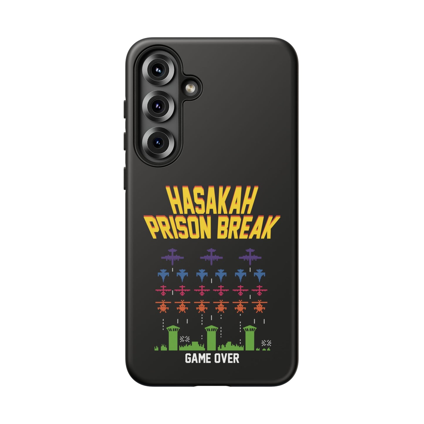 Phone Case — "Hasakah Prison Break" Retro Arcade Game Over Design