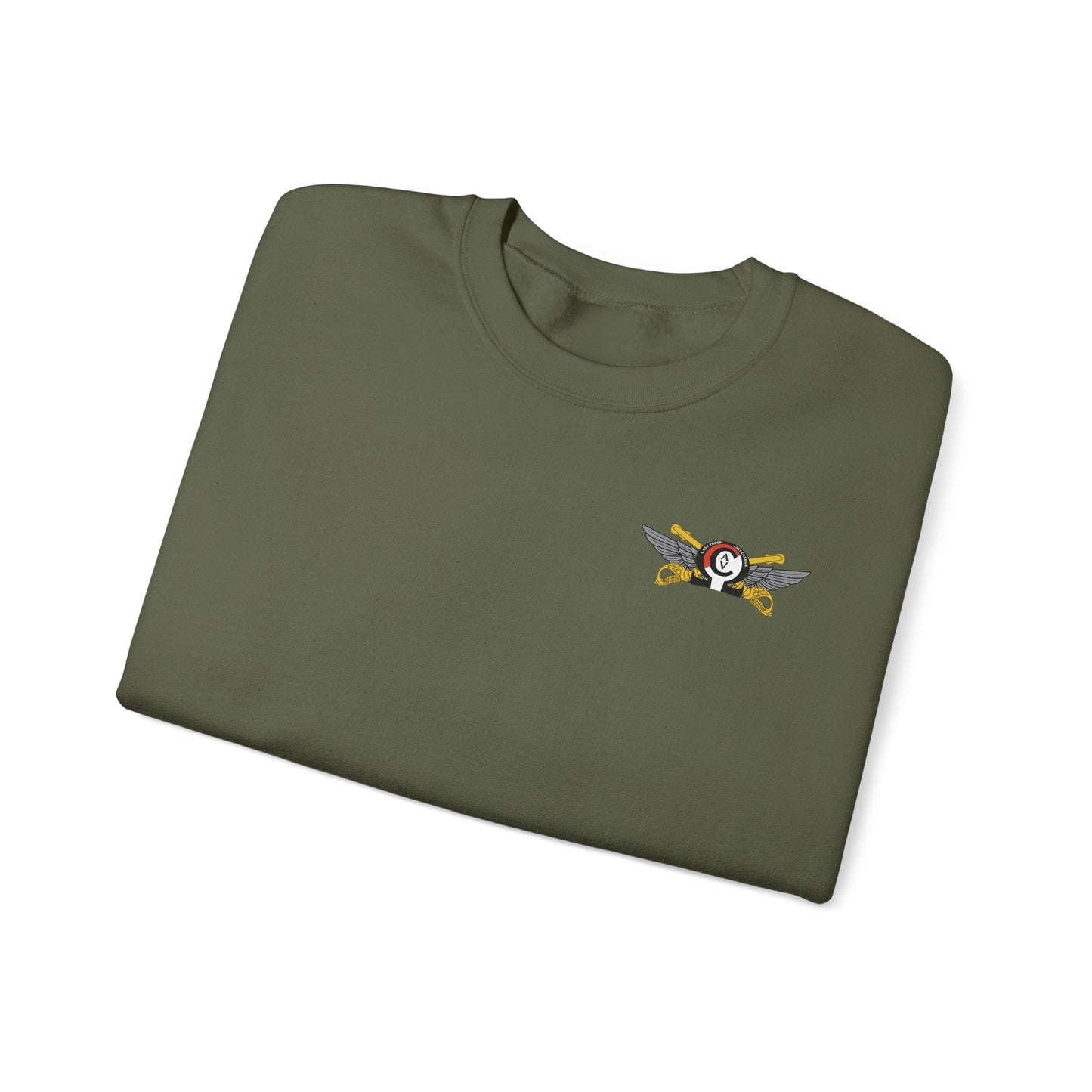LAST TROOP - LAST CHARGE  6-17 AIR CAV Charlie Troop Unisex Heavy Blend Crewneck Sweatshirt